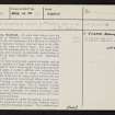 Marlefield House, NT72NW 23, Ordnance Survey index card, page number 1, Recto