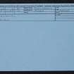 Crailinghall, NT72SW 4, Ordnance Survey index card, Recto