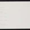 Carham Hall, NT73NE 43, Ordnance Survey index card, Recto
