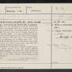 Lempitlaw Church, Graveyard, NT73SE 1, Ordnance Survey index card, page number 1, Recto