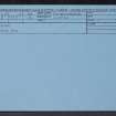 Graden, NT73SE 4, Ordnance Survey index card, Recto