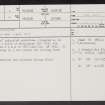 Mersington, NT74SE 2, Ordnance Survey index card, page number 1, Recto