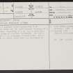 Mersington House, NT74SE 15, Ordnance Survey index card, page number 1, Recto