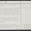 Cockburn Law, NT75NE 1, Ordnance Survey index card, page number 2, Verso