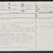 Preston Cleugh, NT75NE 7, Ordnance Survey index card, page number 1, Recto