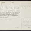 Duns Law, NT75SE 2, Ordnance Survey index card, page number 2, Verso