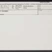 Duns, Gasworks, NT75SE 53, Ordnance Survey index card, Recto