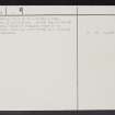 Raecleugh Head, NT75SW 4, Ordnance Survey index card, page number 2, Verso