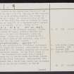 Ewieside Hill, NT76NE 5, Ordnance Survey index card, page number 2, Verso