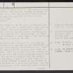 Edin's Hall, NT76SE 6, Ordnance Survey index card, page number 2, Verso