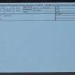 East Barns, NT77NW 3, Ordnance Survey index card, Recto