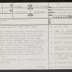 Skateraw, NT77NW 6, Ordnance Survey index card, page number 1, Recto