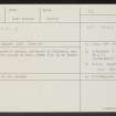 Meikle Pinkerton, NT77NW 12, Ordnance Survey index card, Recto