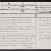 Dryburn Bridge, NT77NW 18, Ordnance Survey index card, page number 1, Recto