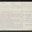 Dunglass, NT77SE 4, Ordnance Survey index card, page number 1, Recto