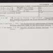 Dunglass, NT77SE 4, Ordnance Survey index card, Recto