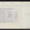 Dunglass, 'French Camp', NT77SE 6, Ordnance Survey index card, Recto