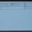 Windy Gyle, NT81NE 35, Ordnance Survey index card, Recto