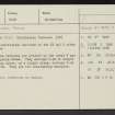 Hayhope Knowe, NT81NE 36, Ordnance Survey index card, Recto