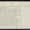 Craik Moor, NT81NW 6, Ordnance Survey index card, page number 3, Recto