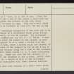 Park Law, NT81NW 23, Ordnance Survey index card, page number 2, Verso