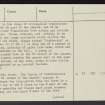 Park Law, NT81NW 23, Ordnance Survey index card, page number 3, Recto