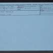Kirk Yetholm, NT82NW 4, Ordnance Survey index card, Recto