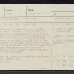 Horsely Stream, NT82SW 24, Ordnance Survey index card, Recto
