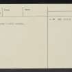 Horsely Stream, NT82SW 24, Ordnance Survey index card, page number 2, Verso