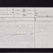 Ladykirk, NT84NE 15, Ordnance Survey index card, page number 1, Recto