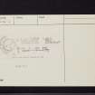 Ladykirk, NT84NE 15, Ordnance Survey index card, Recto