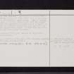 Stuartslaw, NT85NE 8, Ordnance Survey index card, page number 2, Verso
