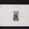 Bunkle Old Church, NT85NW 1, Ordnance Survey index card, Recto