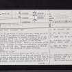 Marygoldhill Plantation, NT86SW 4, Ordnance Survey index card, page number 1, Recto