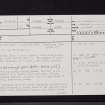 Aytonlaw, NT96SW 6, Ordnance Survey index card, page number 1, Recto