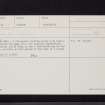 Mid Float, NX04NE 23, Ordnance Survey index card, Recto