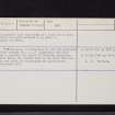 Culhorn, NX05NE 1, Ordnance Survey index card, page number 2, Verso