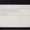 Balgreggan, NX05SE 6, Ordnance Survey index card, page number 2, Verso