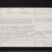Awhirk, NX05SW 14, Ordnance Survey index card, page number 1, Recto