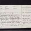 Kilmorie, Chapel, NX06NW 7, Ordnance Survey index card, page number 1, Recto