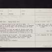 Taxing Stone, Little Laight Hill, NX07SE 1, Ordnance Survey index card, Recto