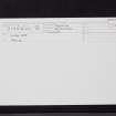 Glenapp Manse, NX07SE 40, Ordnance Survey index card, Recto