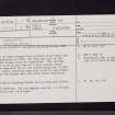 Garleffin, NX08SE 1, Ordnance Survey index card, page number 1, Recto