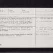 Killumpha, NX14SW 7, Ordnance Survey index card, Recto