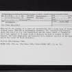 Airyhemming, NX15NE 2, Ordnance Survey index card, Recto