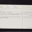Airyhemming, NX15NE 4, Ordnance Survey index card, Recto