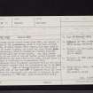 Old Luce, Burial-Ground, NX15NE 22, Ordnance Survey index card, page number 1, Recto