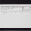 Drumflower, NX15NW 25, Ordnance Survey index card, Recto