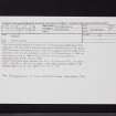 Freugh, NX15NW 30, Ordnance Survey index card, Recto