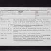 Freugh, NX15NW 30, Ordnance Survey index card, Recto